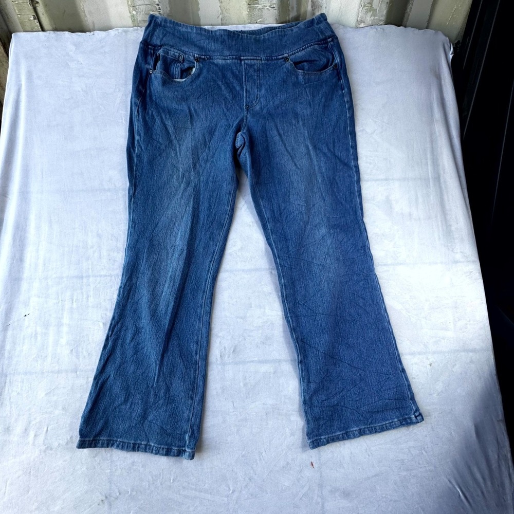 Belle by Kim Gravel Believe In Your Own Beauty Jeans Women's 36x26 Blue Denim